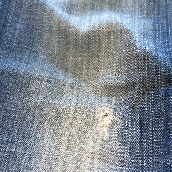 7 for All Mankind Distressed Button Fly Josefina Skinny Boyfriend Jean - 27 - Picture 7 of 11